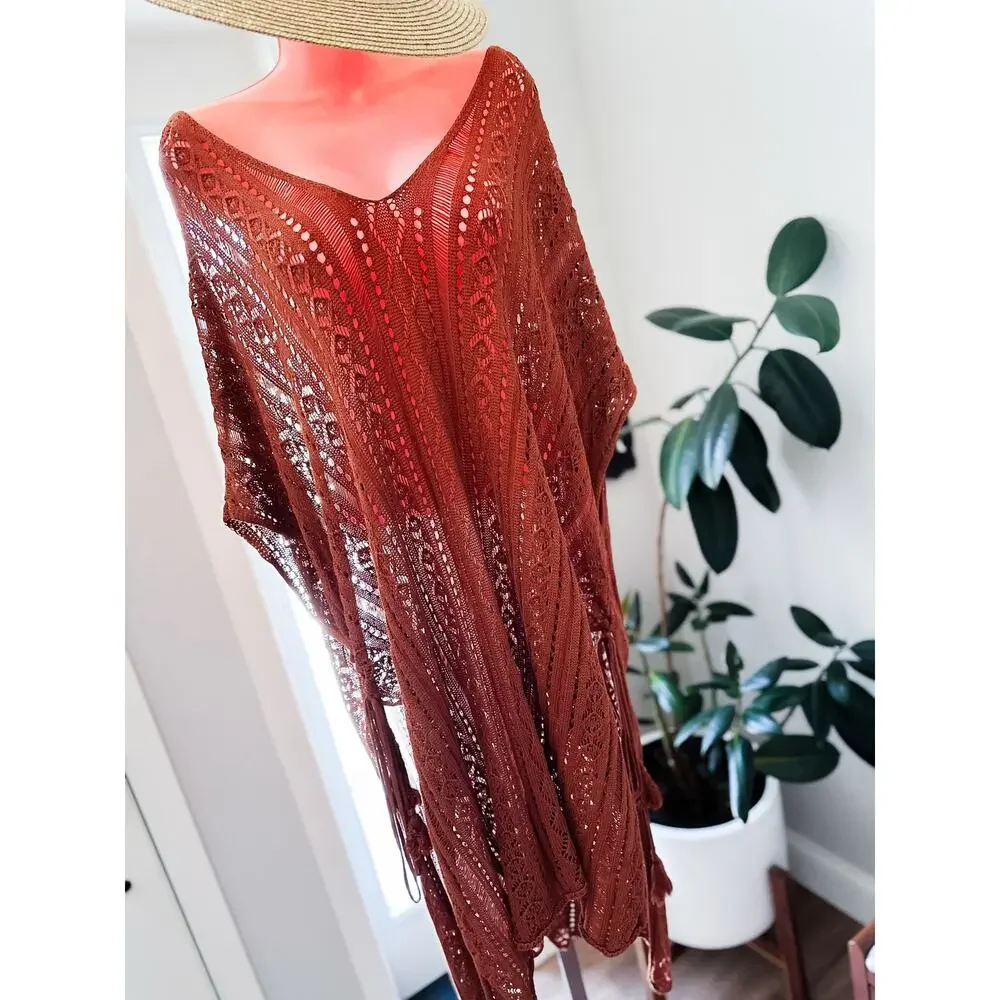 Where the Desert Meets the Sea boho Wanderlust ultra slouchy knit coverup